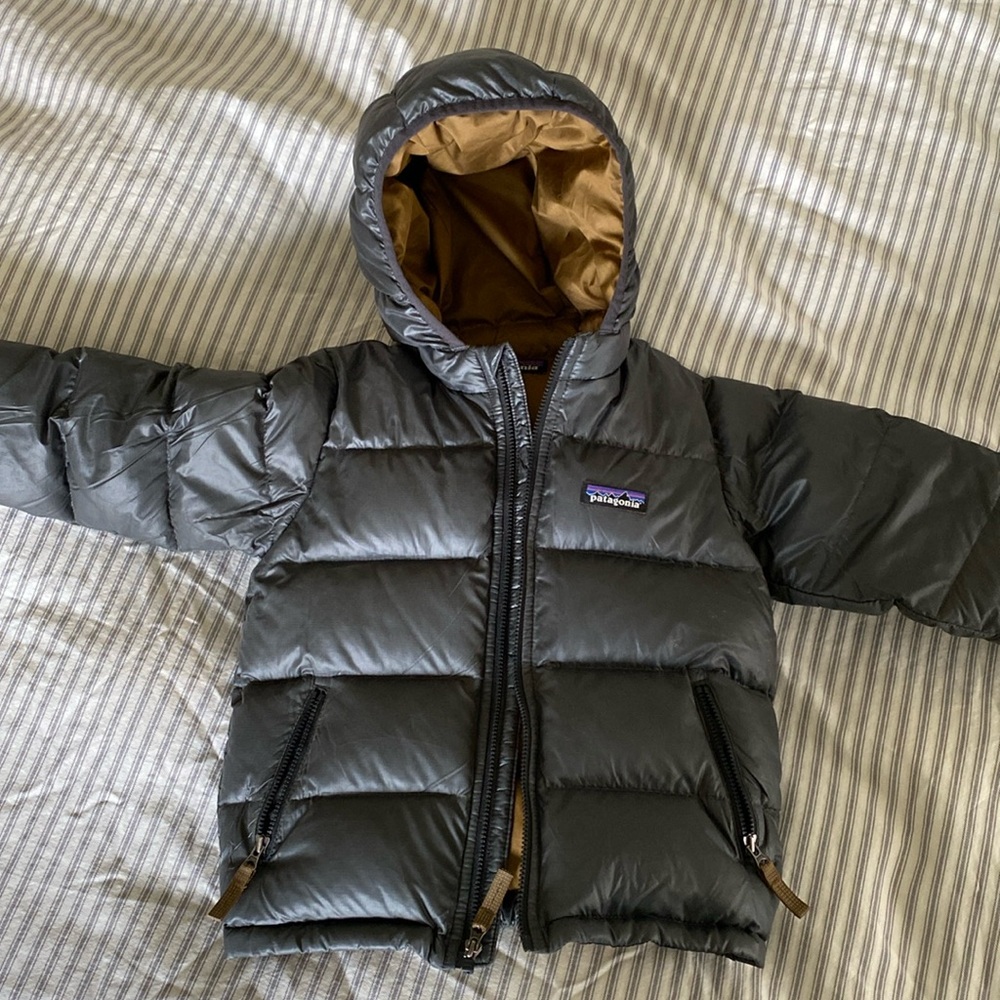 Patagonia kids Hi Loft Down Sweater Hoodie